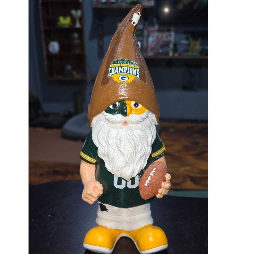 Green Bay Packers Super Bowl XLV Champions Gnome Forever Collectibles NFL GNNFTH